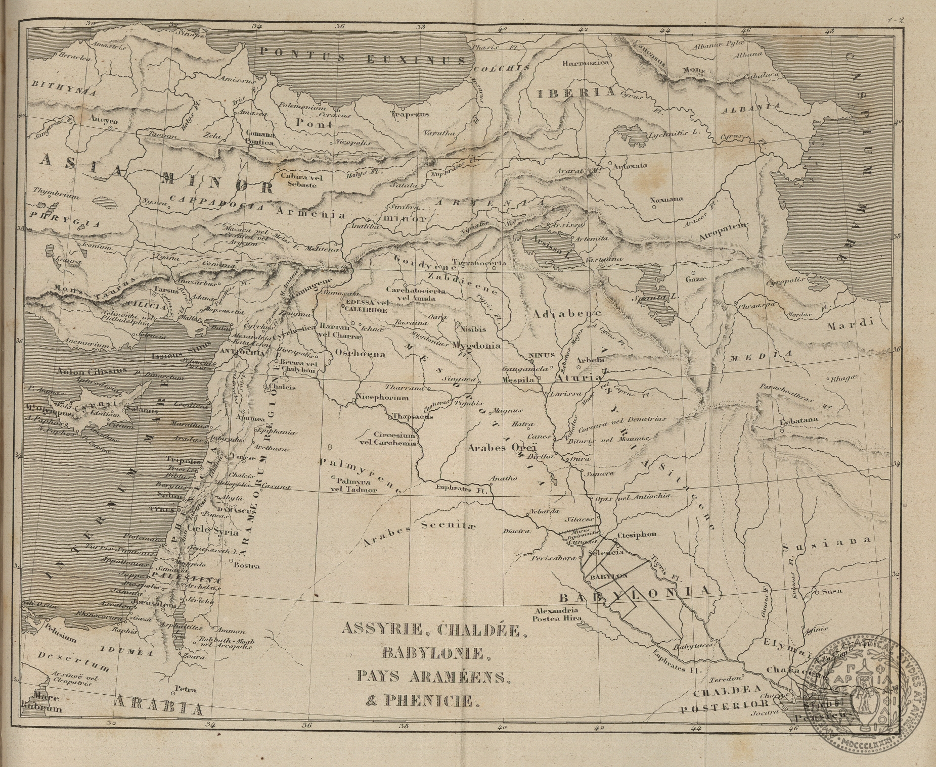 Assyrie, Chaldee, Babylonie, Pays Arameens et Phenice